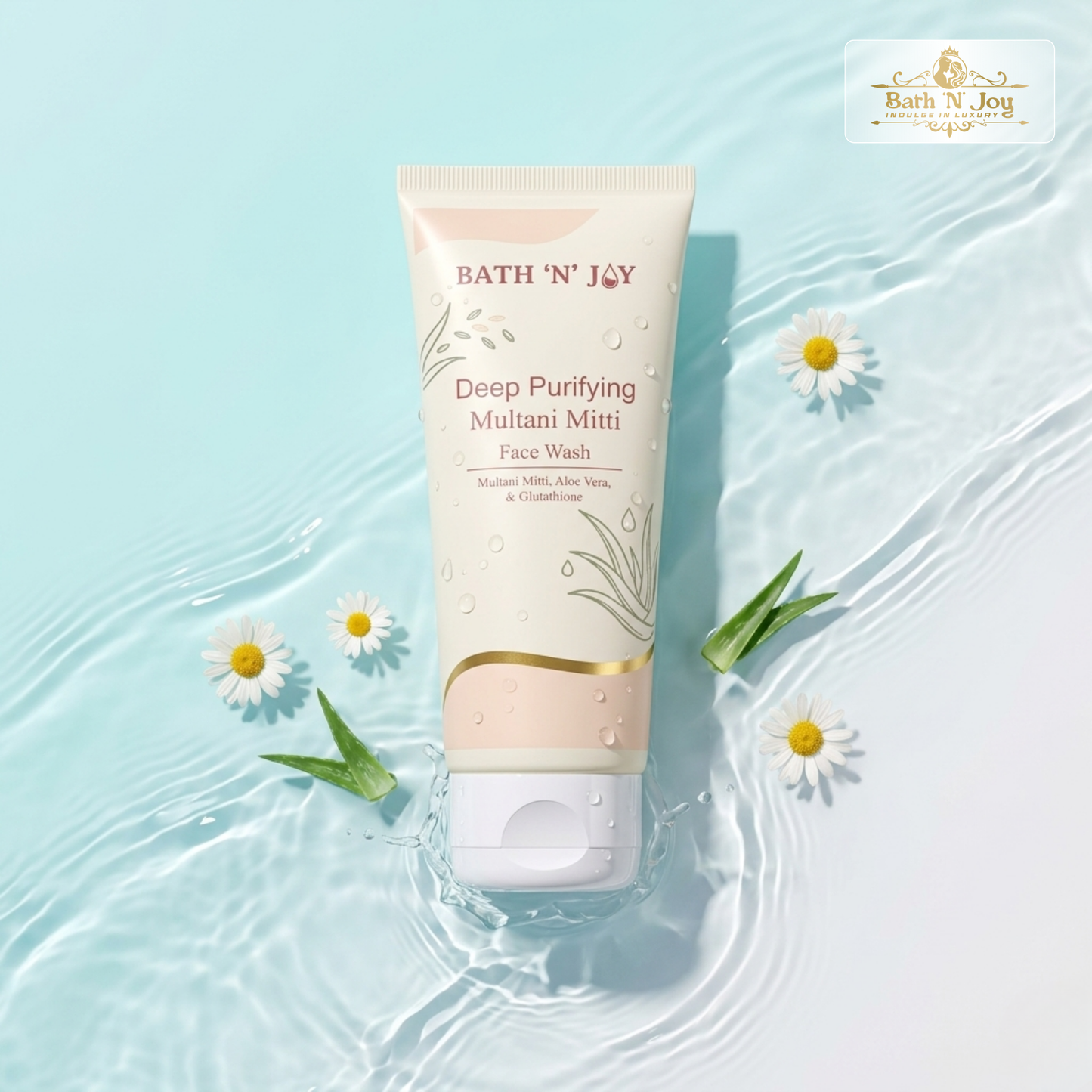 Bath 'N' Joy – Deep Purifying Multani Mitti Face Wash | Deep Cleansing, Oil Control & Fresh Glowing Skin