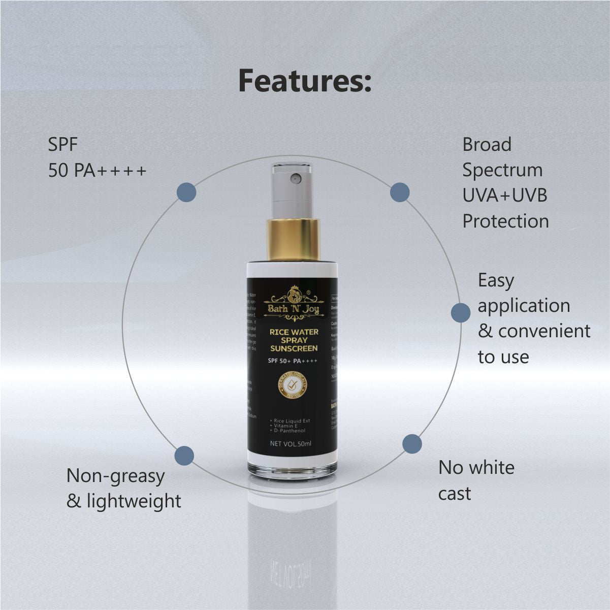Sunscreen Rice Water Spray SPF 50 PA+++