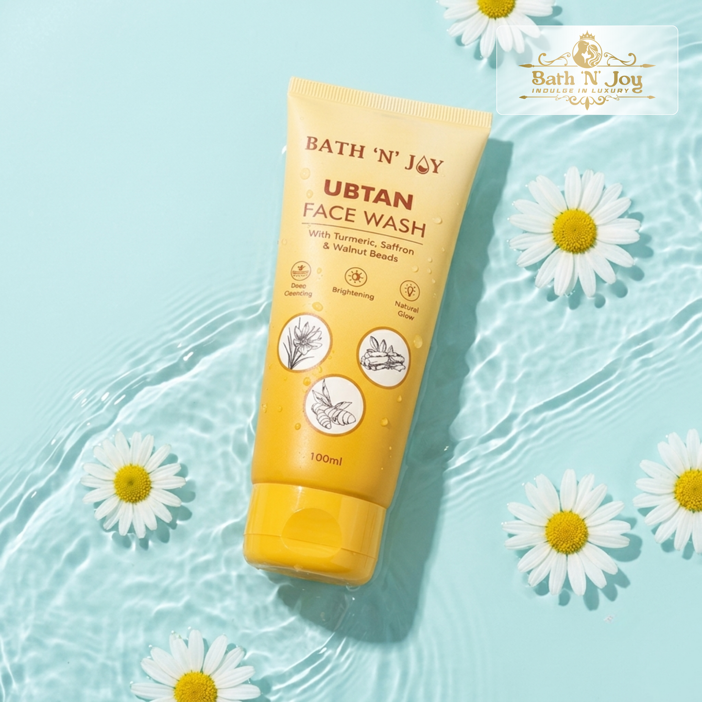 Bath 'N' Joy – Ubtan Face Wash | Deep Cleansing, Brightening & Natural Glow