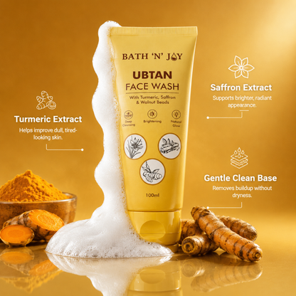 Bath 'N' Joy – Ubtan Face Wash | Deep Cleansing, Brightening & Natural Glow