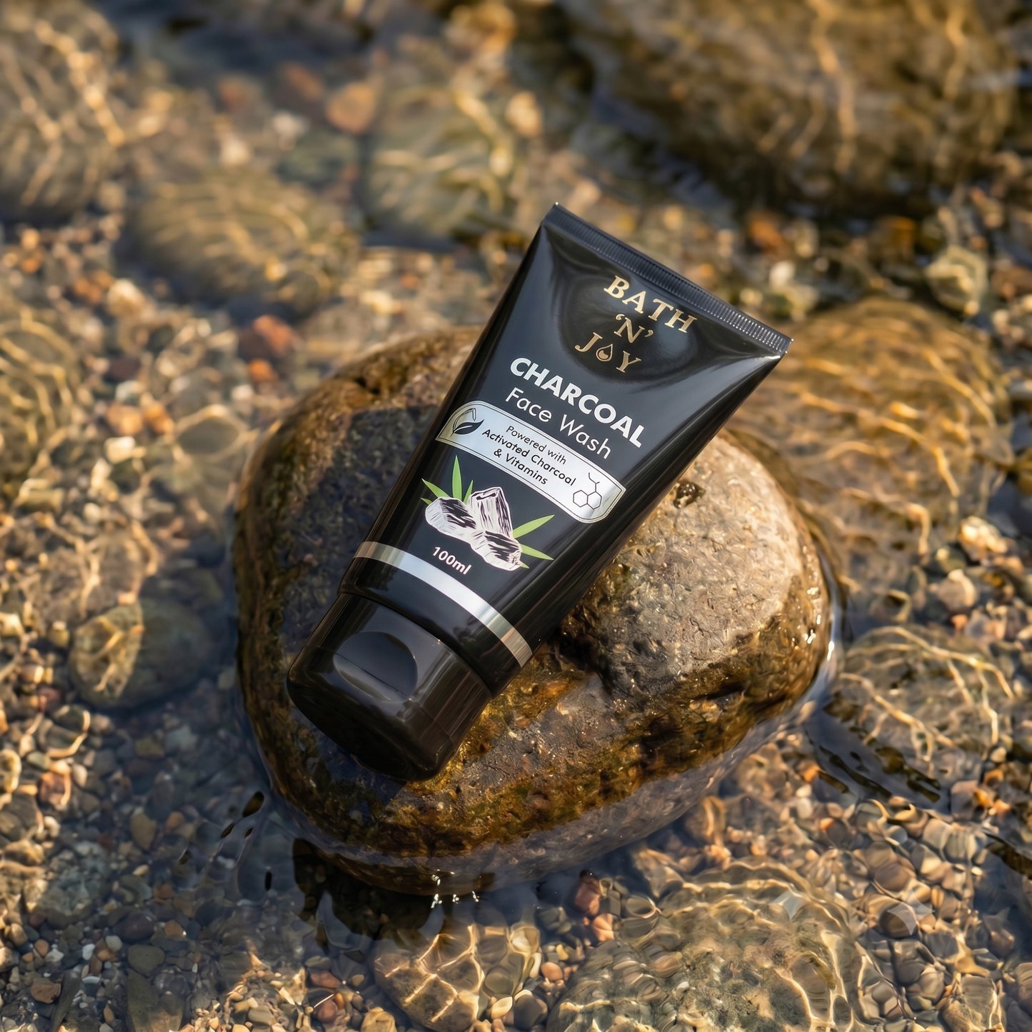 Bath 'N' Joy Charcoal Face Wash | Deep Cleansing & Oil Control Face Cleanser